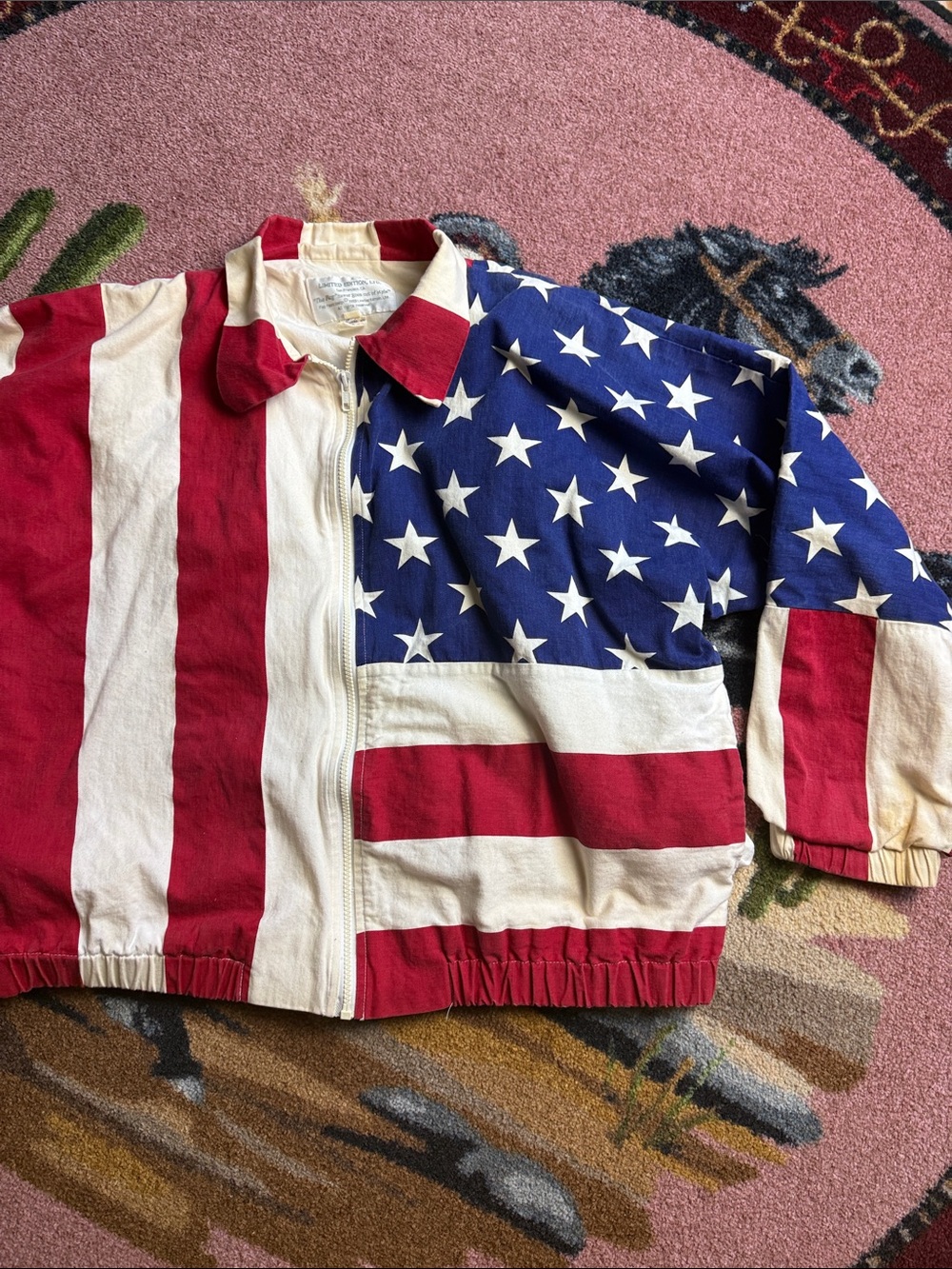 VINTAGE JACKET AMERICAN FLAG